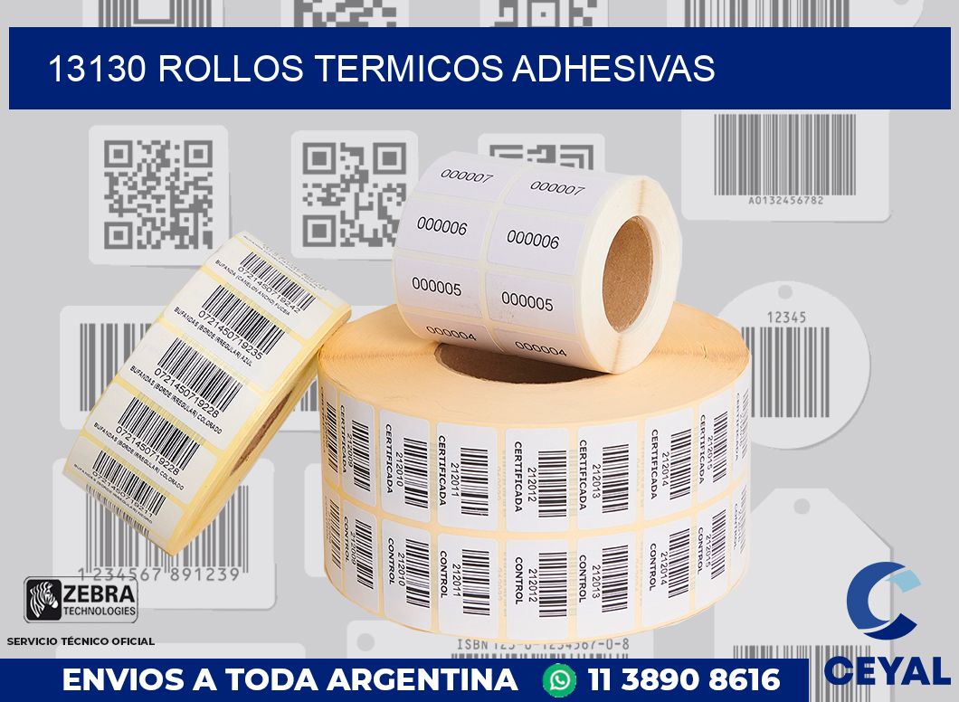 13130 ROLLOS TERMICOS ADHESIVAS