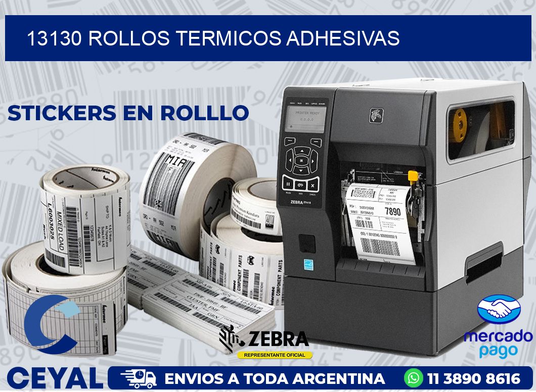 13130 ROLLOS TERMICOS ADHESIVAS