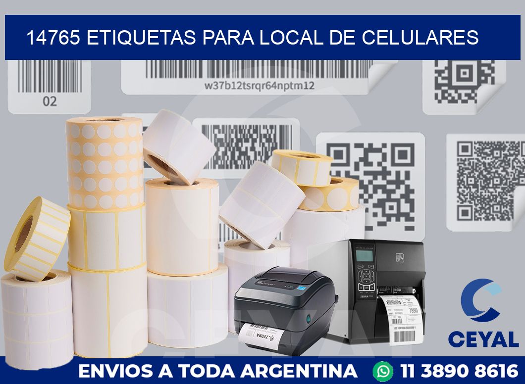 14765 ETIQUETAS PARA LOCAL DE CELULARES