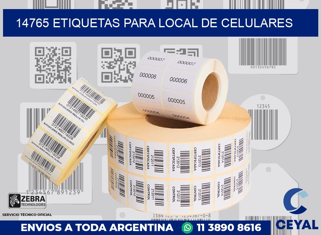 14765 ETIQUETAS PARA LOCAL DE CELULARES