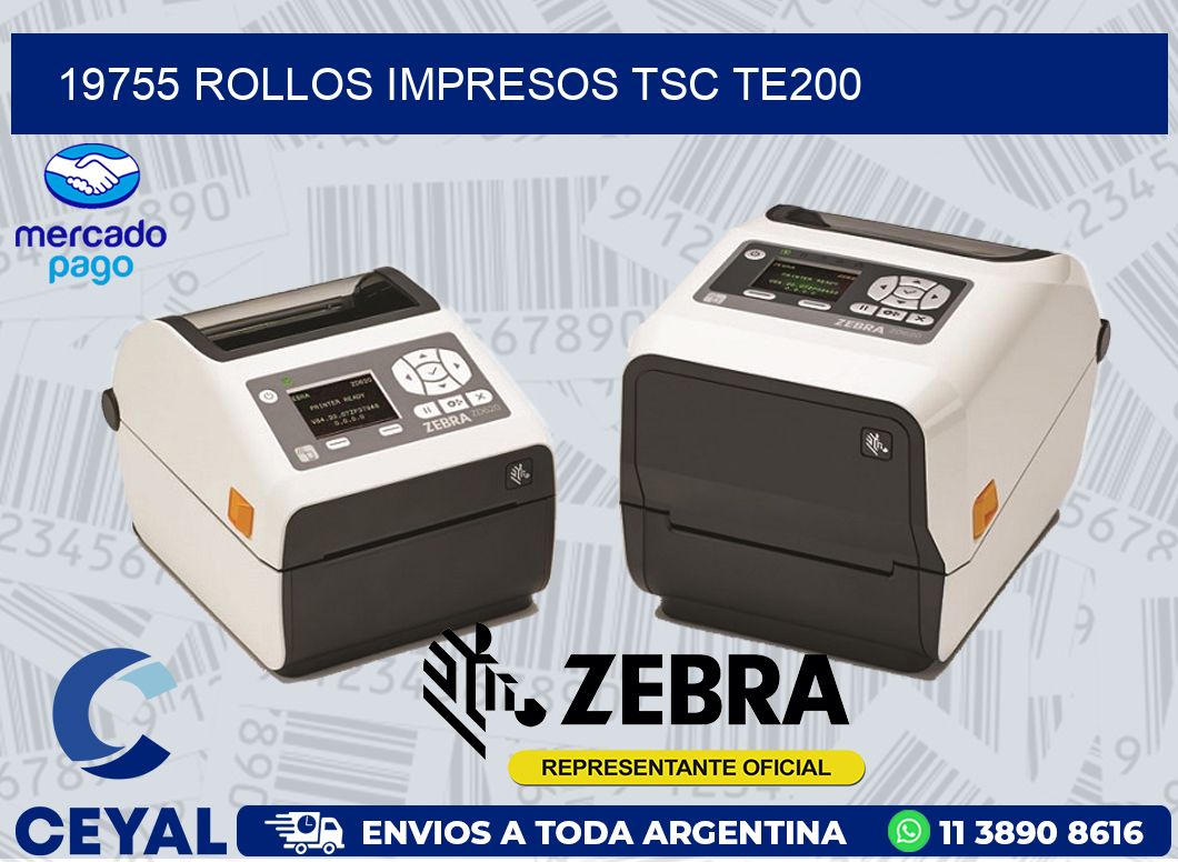 19755 ROLLOS IMPRESOS TSC TE200