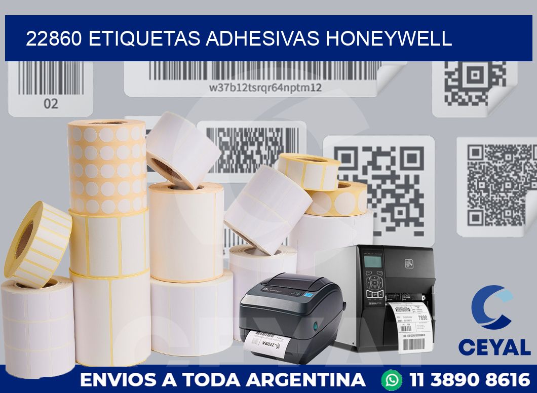 22860 ETIQUETAS ADHESIVAS HONEYWELL