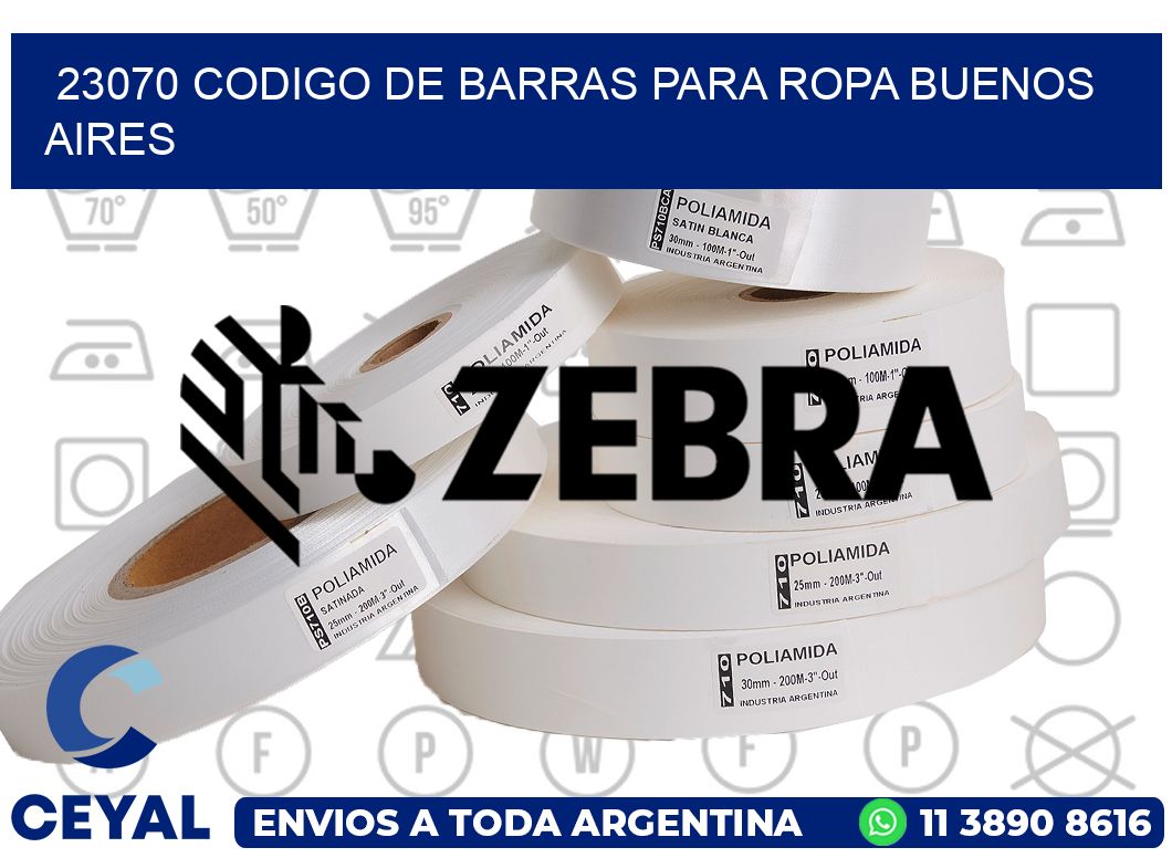 23070 CODIGO DE BARRAS PARA ROPA BUENOS AIRES