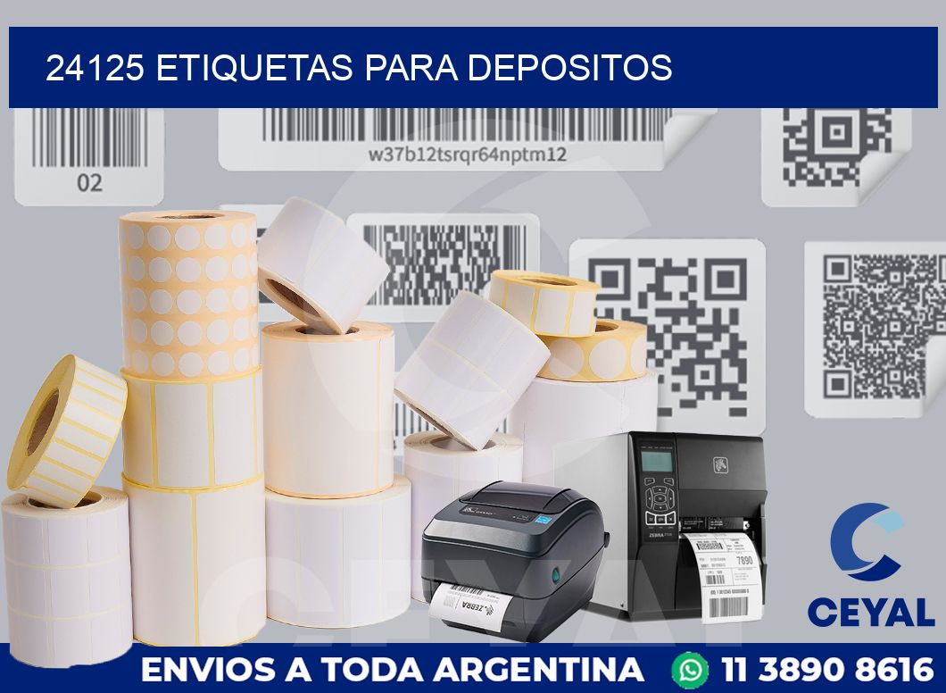 24125 ETIQUETAS PARA DEPOSITOS