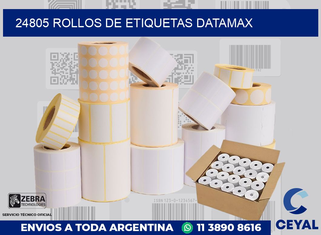 24805 ROLLOS DE ETIQUETAS DATAMAX