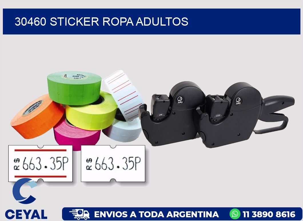 30460 STICKER ROPA ADULTOS