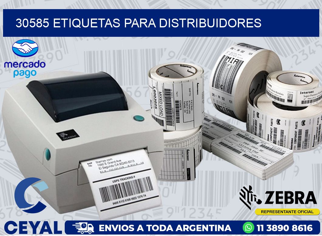 30585 ETIQUETAS PARA DISTRIBUIDORES