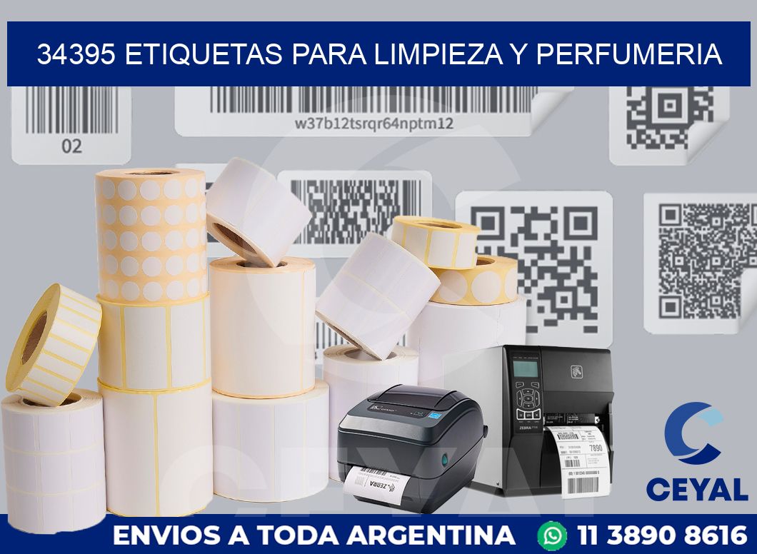 34395 ETIQUETAS PARA LIMPIEZA Y PERFUMERIA