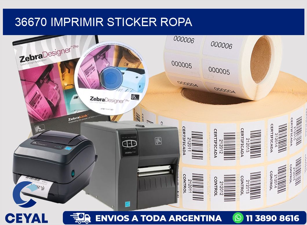 36670 IMPRIMIR STICKER ROPA