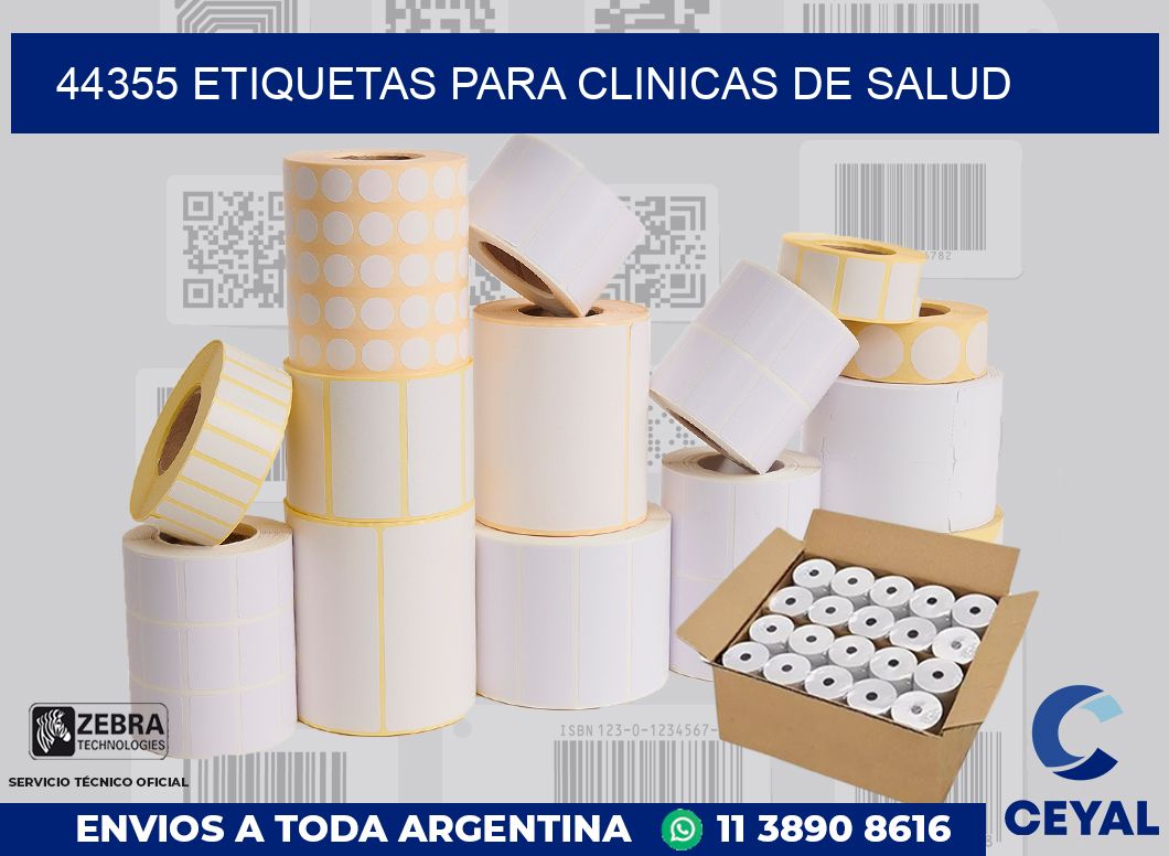 44355 ETIQUETAS PARA CLINICAS DE SALUD