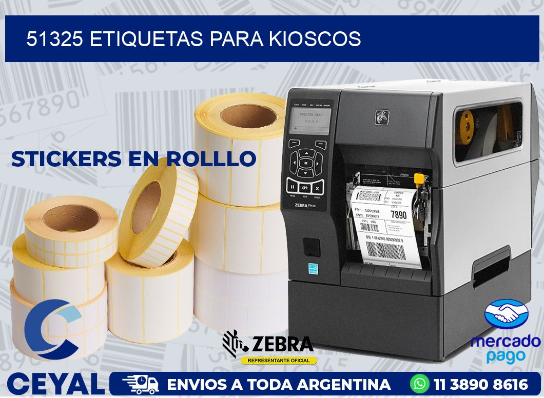 51325 ETIQUETAS PARA KIOSCOS