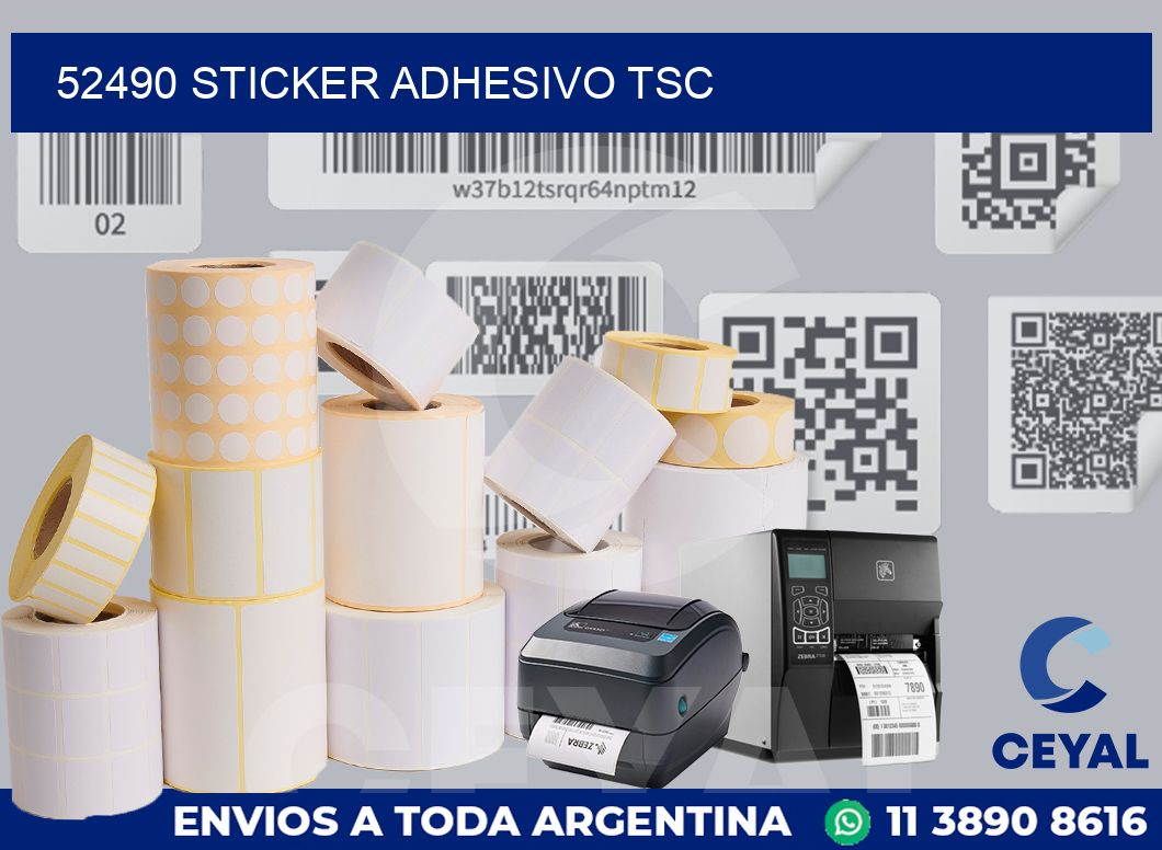 52490 STICKER ADHESIVO TSC