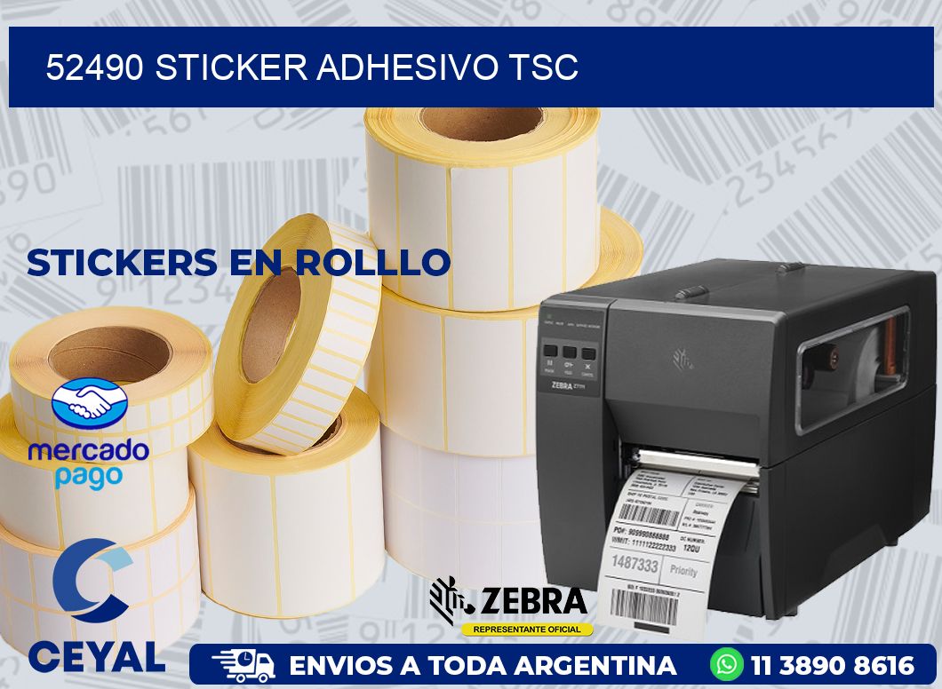 52490 STICKER ADHESIVO TSC