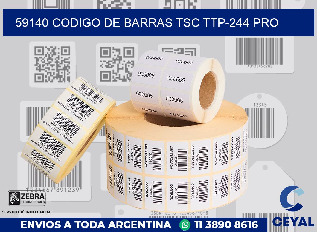 59140 CODIGO DE BARRAS TSC TTP-244 PRO