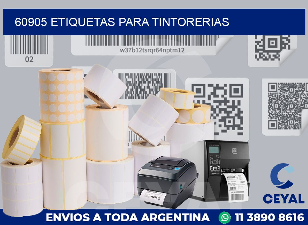 60905 ETIQUETAS PARA TINTORERIAS