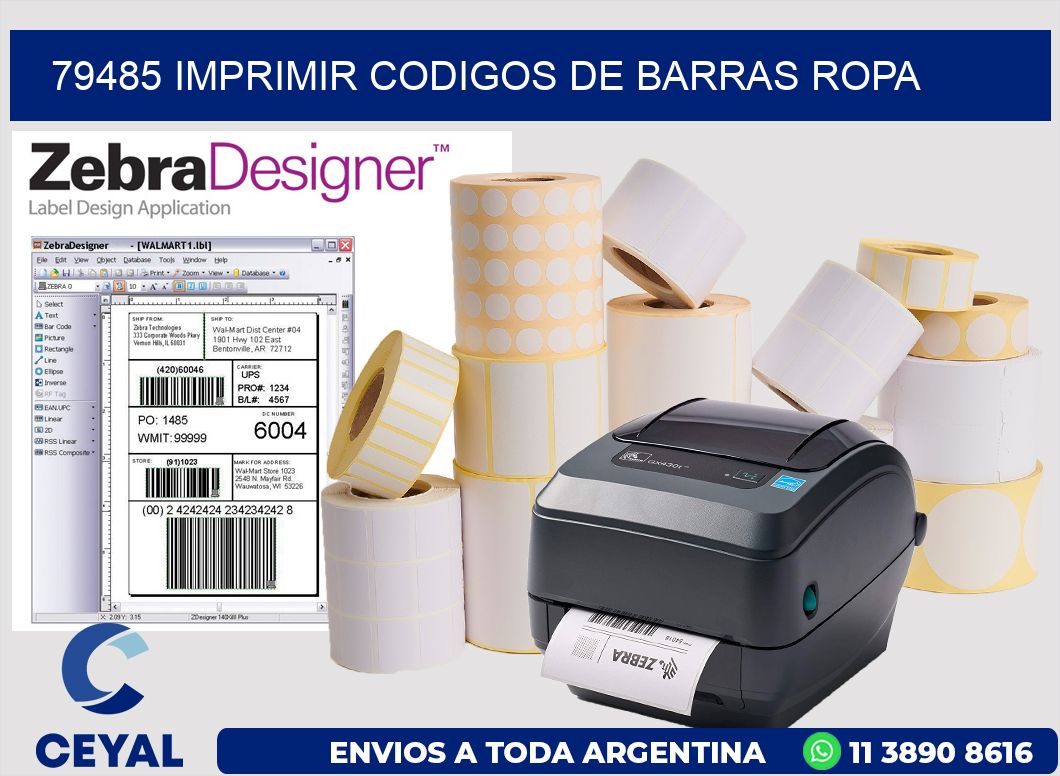 79485 IMPRIMIR CODIGOS DE BARRAS ROPA