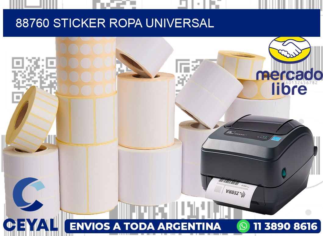 88760 STICKER ROPA UNIVERSAL