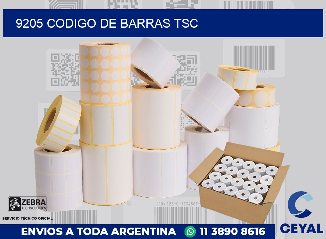 9205 CODIGO DE BARRAS TSC