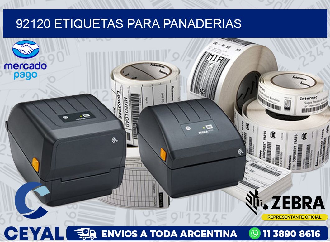 92120 ETIQUETAS PARA PANADERIAS