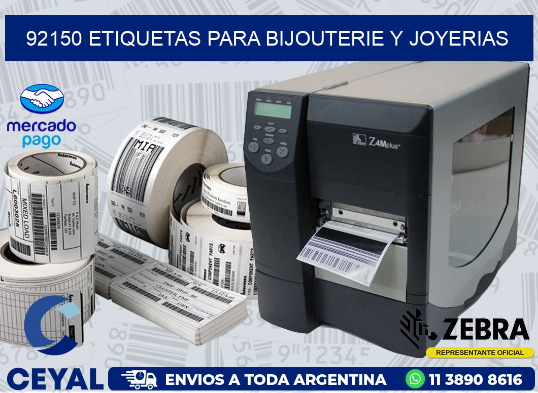 92150 ETIQUETAS PARA BIJOUTERIE Y JOYERIAS