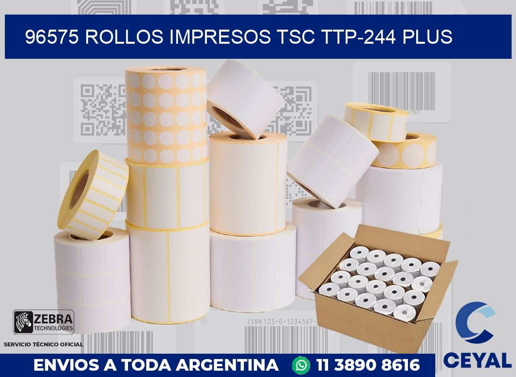 96575 ROLLOS IMPRESOS TSC TTP-244 PLUS