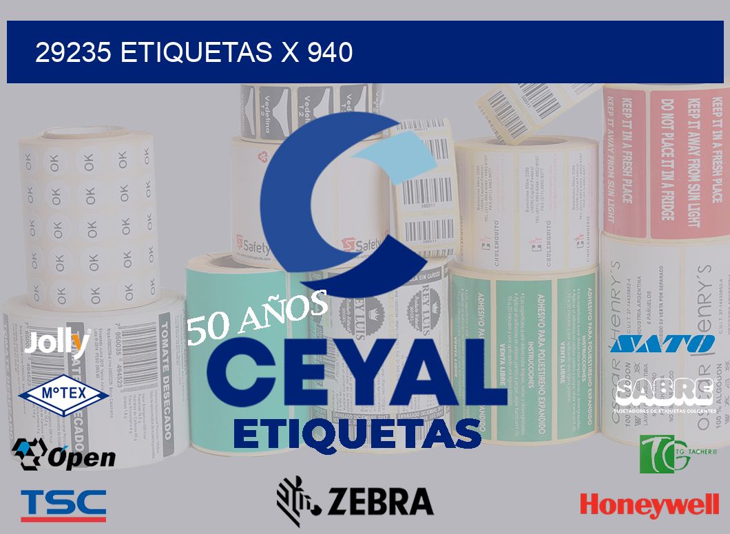 29235 Etiquetas x 940