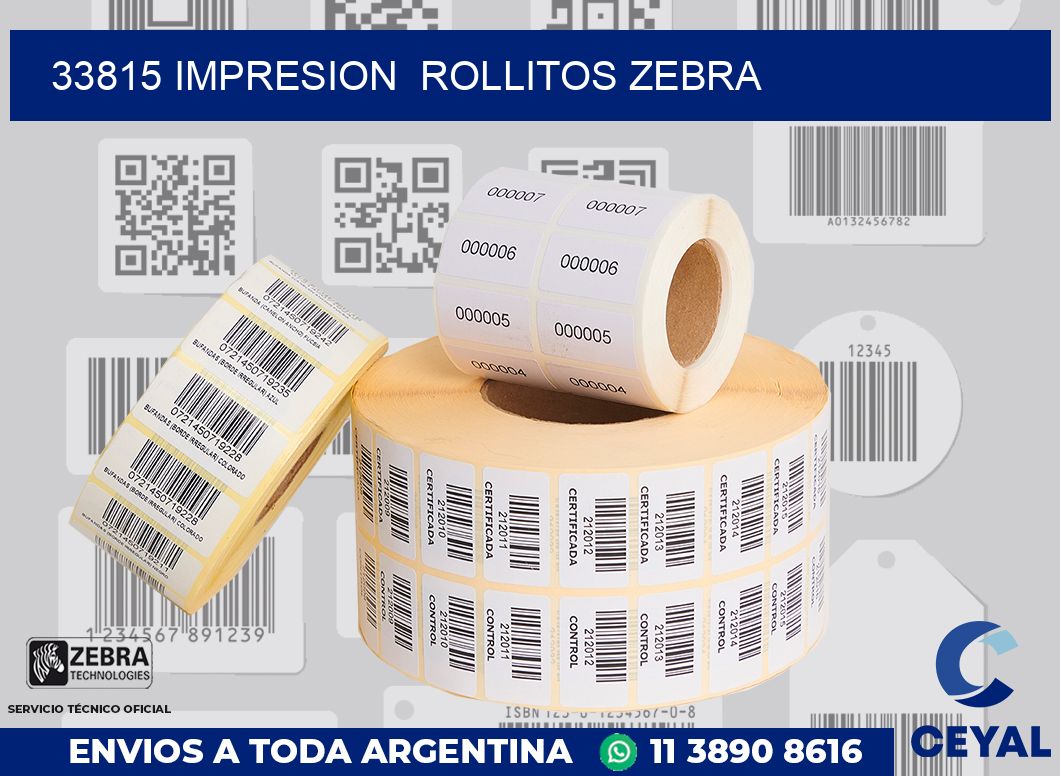 33815 impresion  rollitos zebra