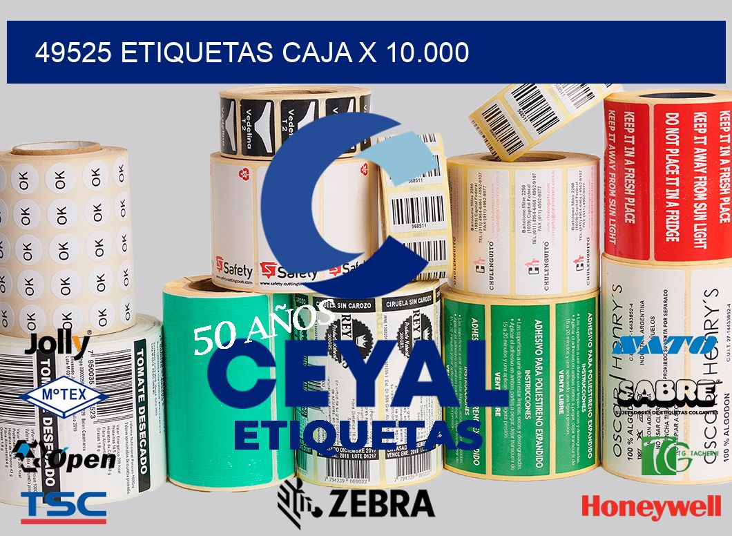 49525 etiquetas caja x 10.000