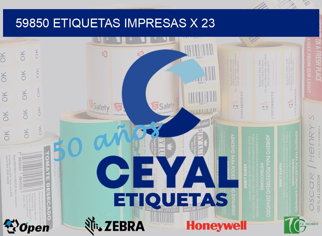 59850 Etiquetas impresas x 23