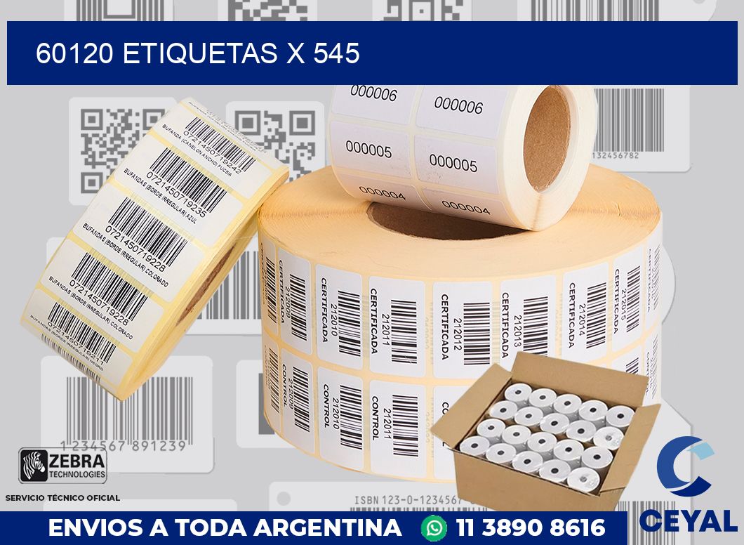 60120 Etiquetas x 545