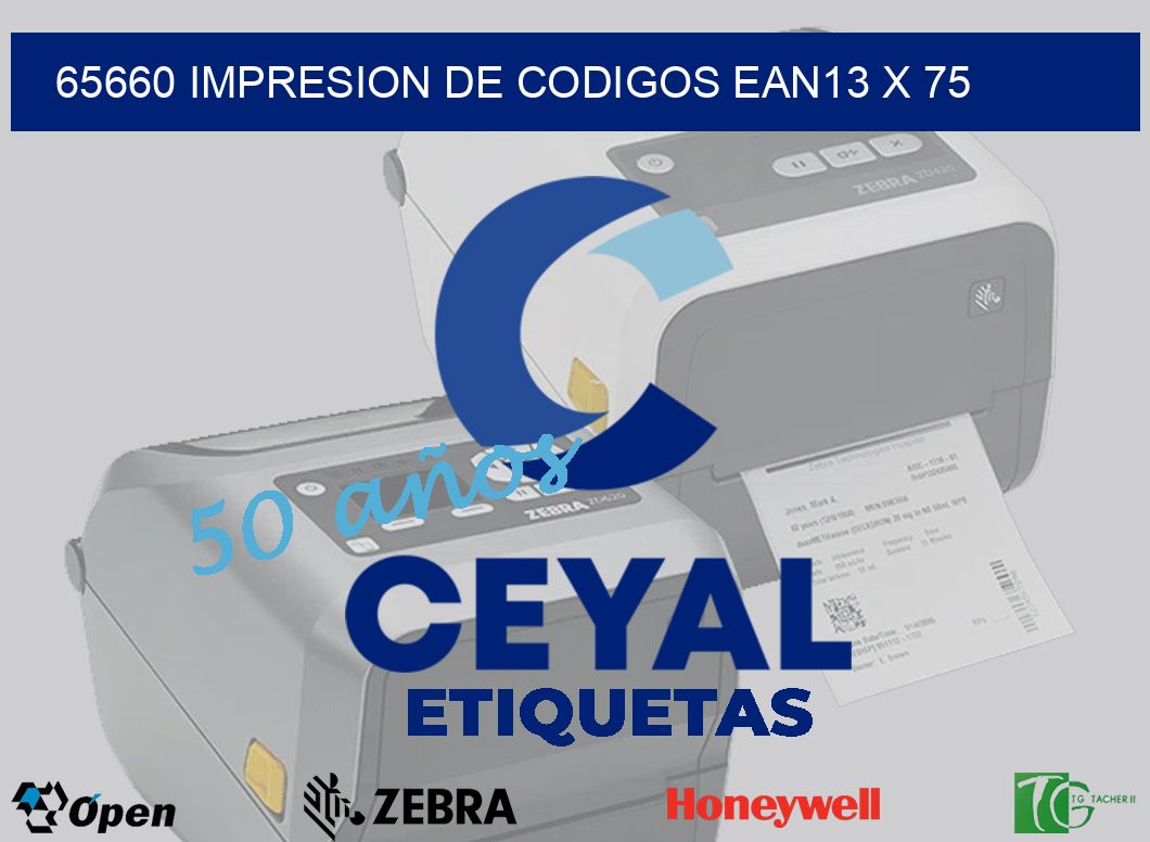 65660 impresion de codigos EAN13 x 75