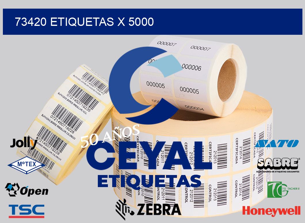 73420 Etiquetas x 5000