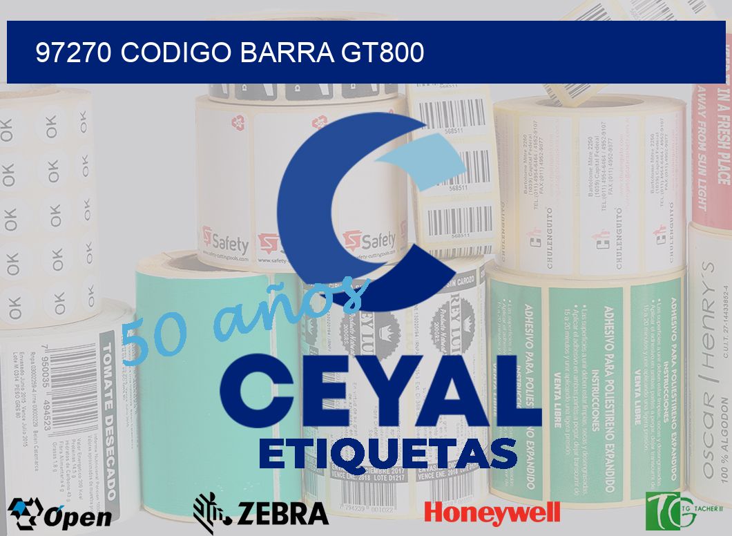 97270 CODIGO BARRA GT800