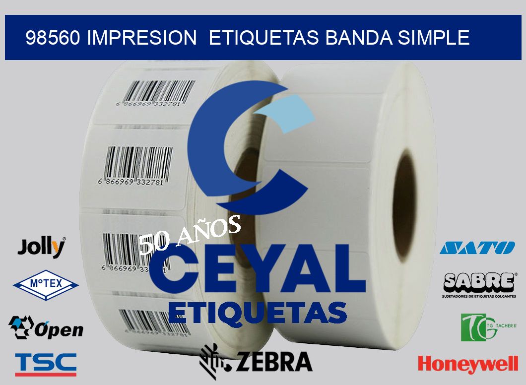 98560 impresion  etiquetas banda simple