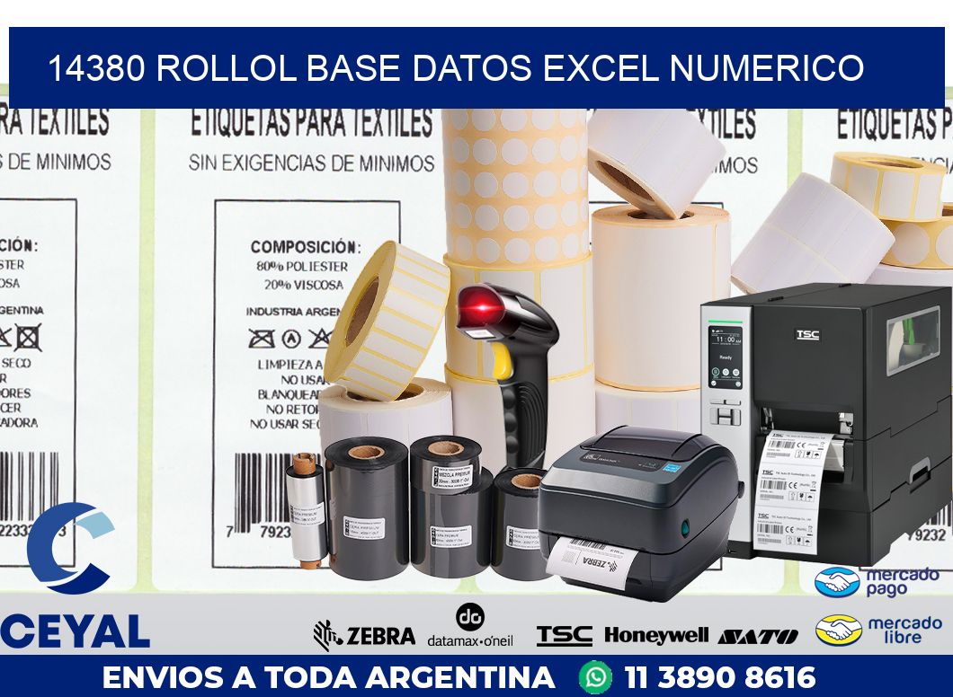 14380 rollol base datos excel numerico