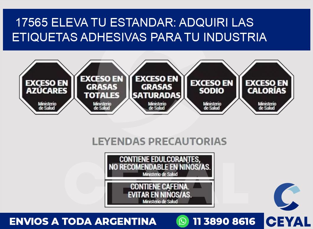 17565 ELEVA TU ESTANDAR: ADQUIRI LAS ETIQUETAS ADHESIVAS PARA TU INDUSTRIA