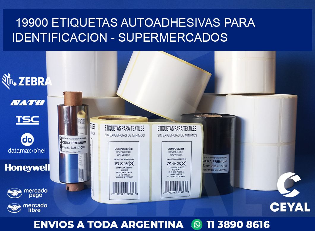 19900 ETIQUETAS AUTOADHESIVAS PARA IDENTIFICACION - SUPERMERCADOS