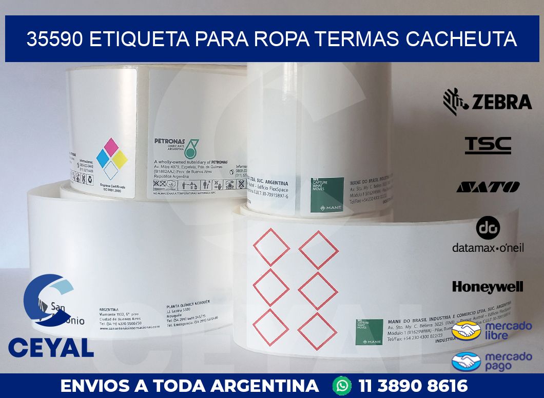 35590 ETIQUETA PARA ROPA TERMAS CACHEUTA