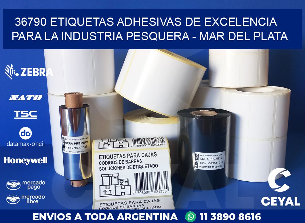 36790 ETIQUETAS ADHESIVAS DE EXCELENCIA PARA LA INDUSTRIA PESQUERA - MAR DEL PLATA