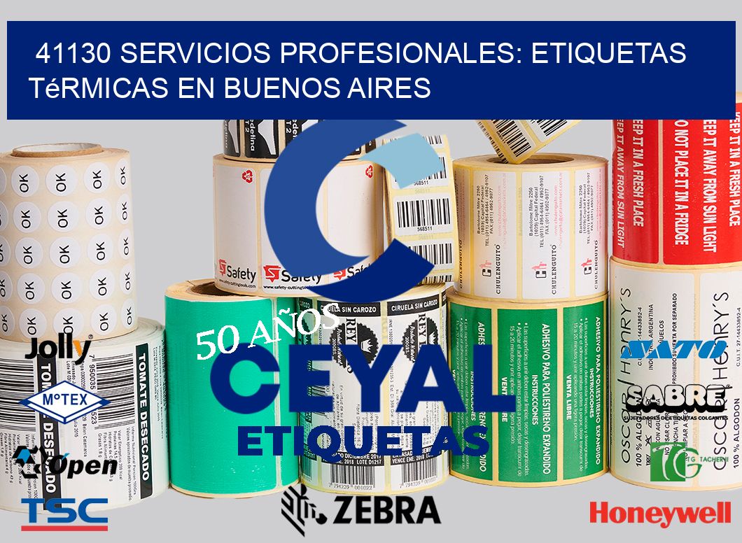 41130 Servicios Profesionales: Etiquetas Térmicas en Buenos Aires