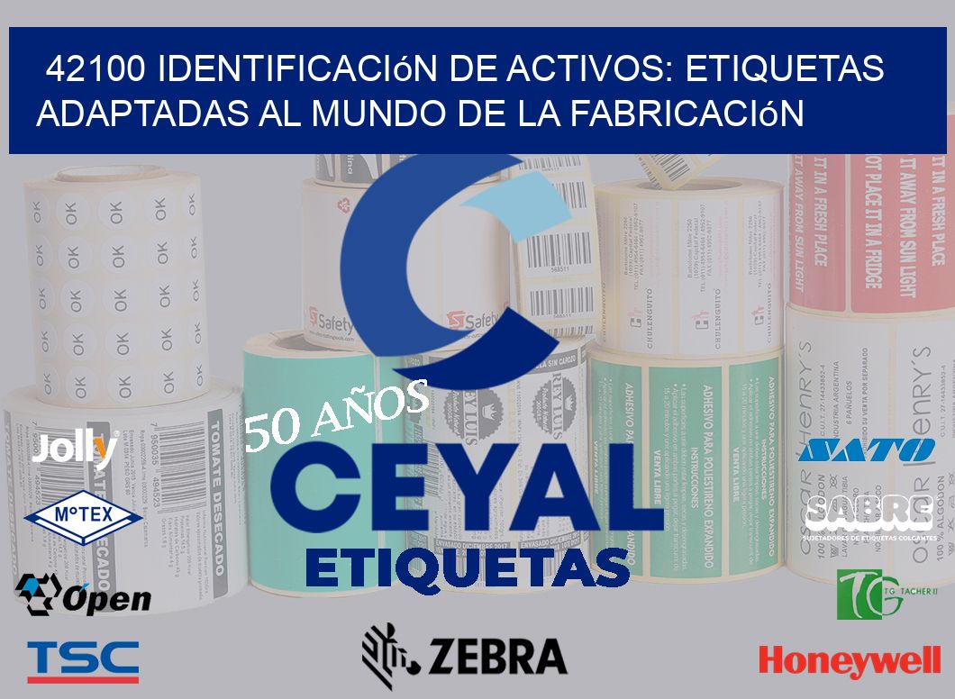 42100 Identificación de Activos: Etiquetas Adaptadas al Mundo de la Fabricación