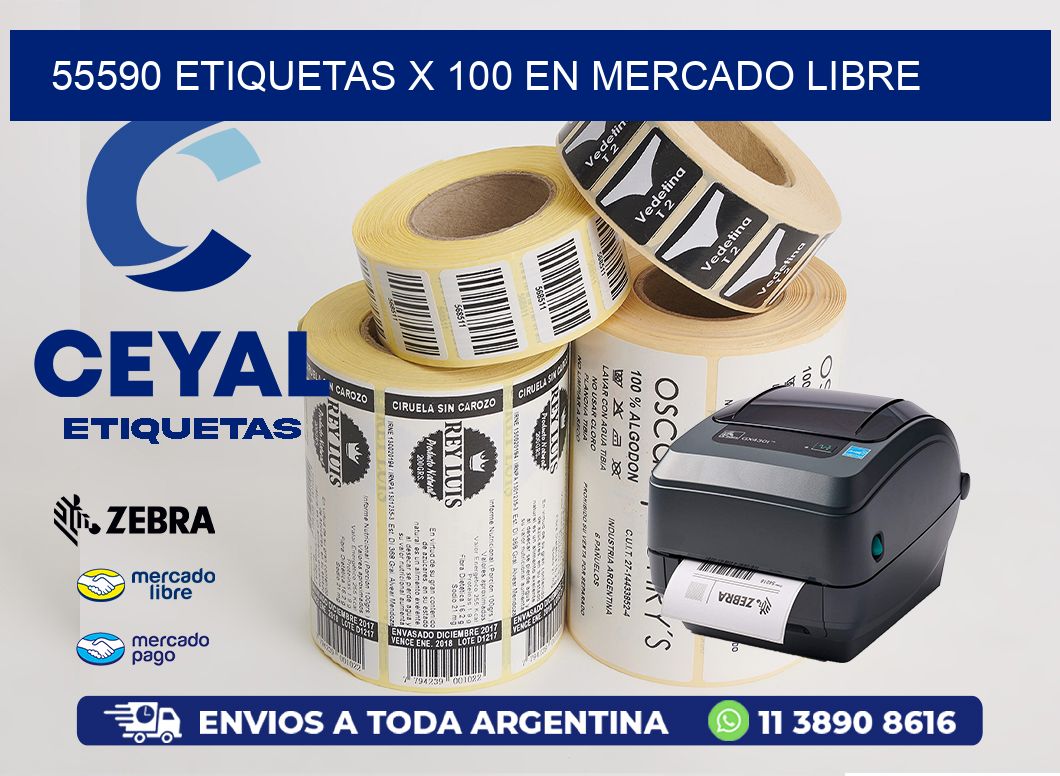 55590 ETIQUETAS X 100 EN MERCADO LIBRE