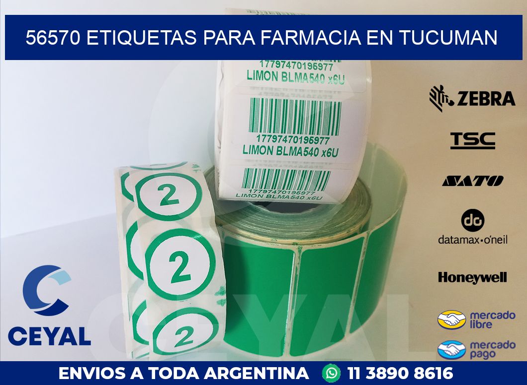 56570 ETIQUETAS PARA FARMACIA EN TUCUMAN