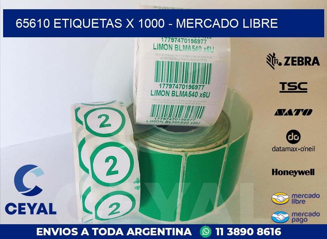 65610 ETIQUETAS X 1000 – MERCADO LIBRE