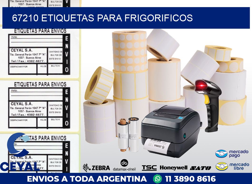 67210 ETIQUETAS PARA FRIGORIFICOS