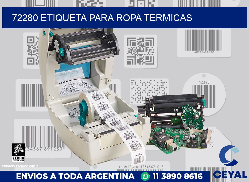 72280 ETIQUETA PARA ROPA TERMICAS