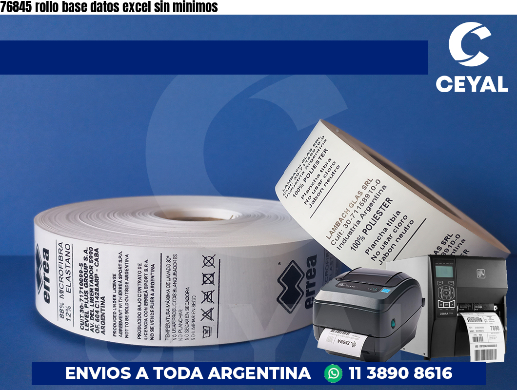 76845 rollo base datos excel sin minimos