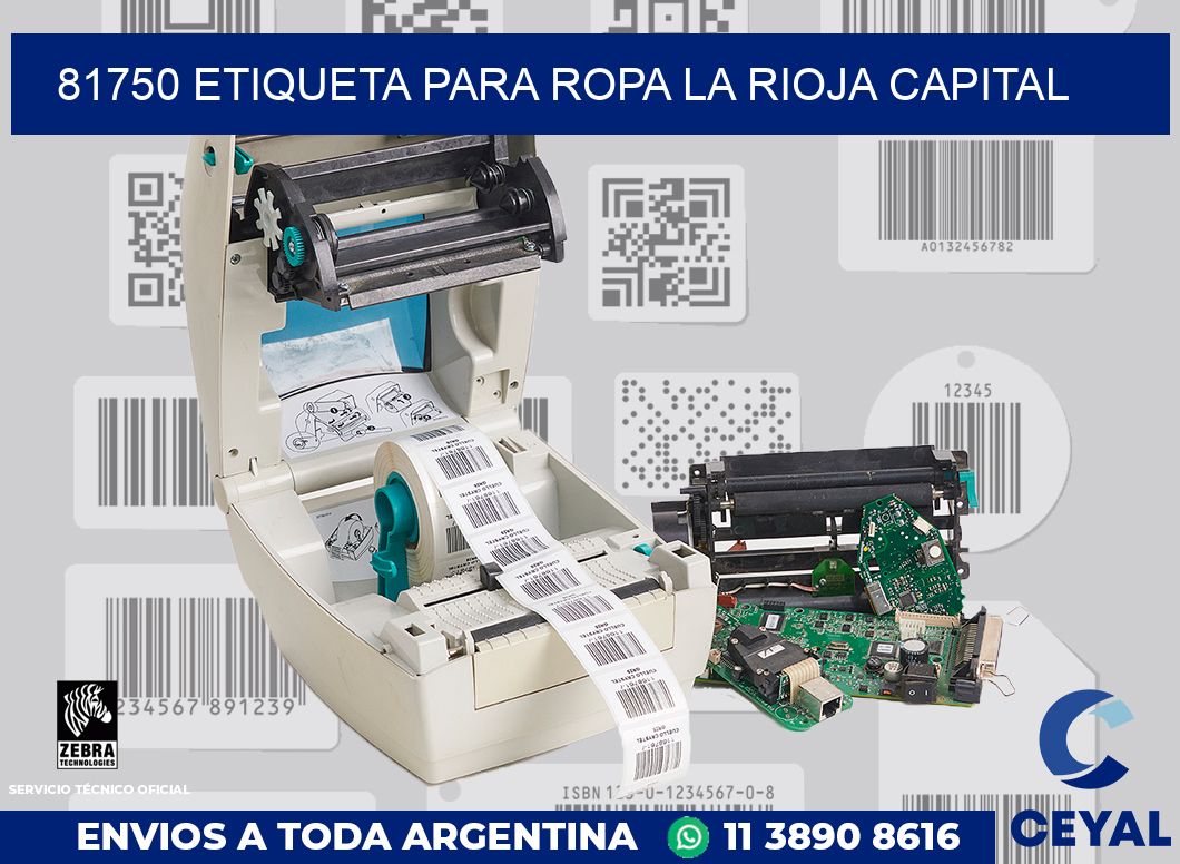 81750 ETIQUETA PARA ROPA LA RIOJA CAPITAL