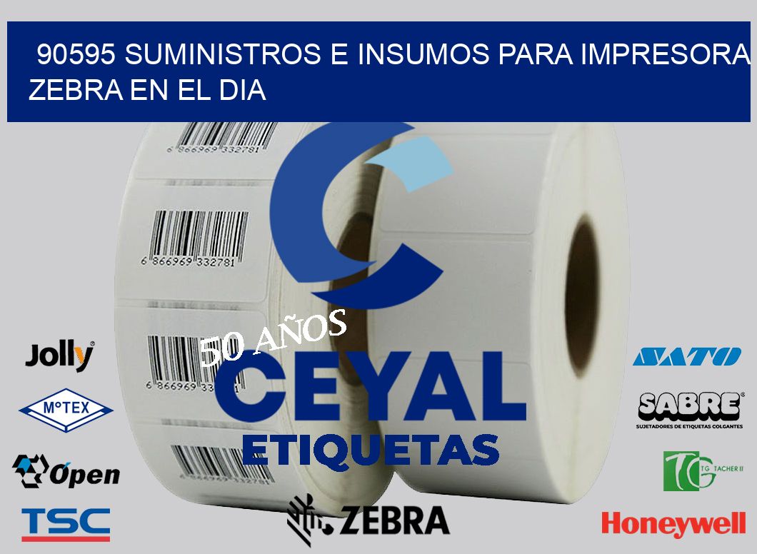 90595 SUMINISTROS E INSUMOS PARA IMPRESORA ZEBRA EN EL DIA