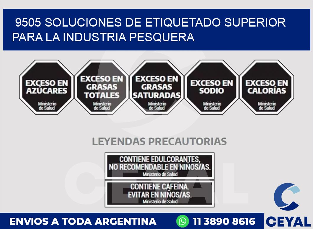 9505 SOLUCIONES DE ETIQUETADO SUPERIOR PARA LA INDUSTRIA PESQUERA